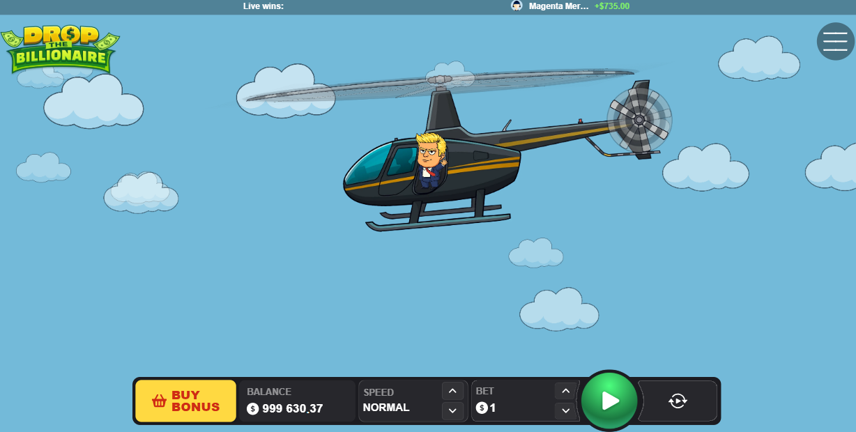 Start rundy w Drop The Billionaire – helikopter w powietrzu